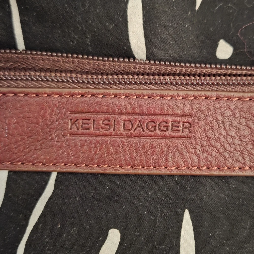 Kelsi Dagger Brooklyn Cranberry Pebbled Leather Hobo‎ Bag